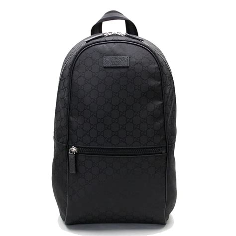 gucci backpack black|Gucci guccissima slim backpack.